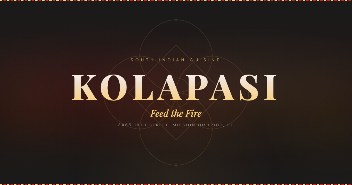 Kolapasi South Indian cuisine